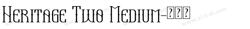Heritage Two Medium字体转换